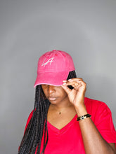 Load image into Gallery viewer, LA Acid Wash Baseball Cap-Red